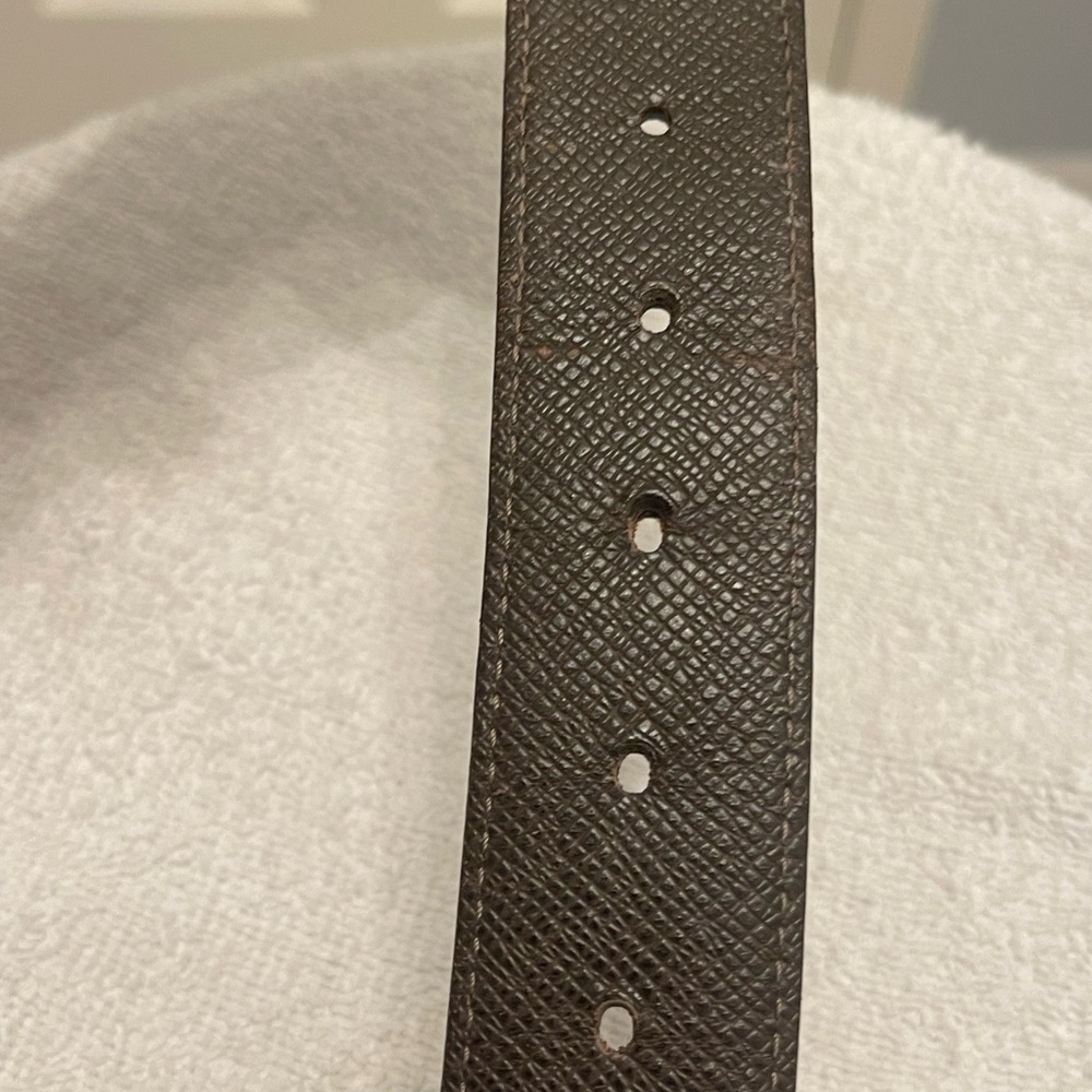 Louis Vuitton luxury Damier Santur Inventeur Men’s Belt - Picture 7 of 8